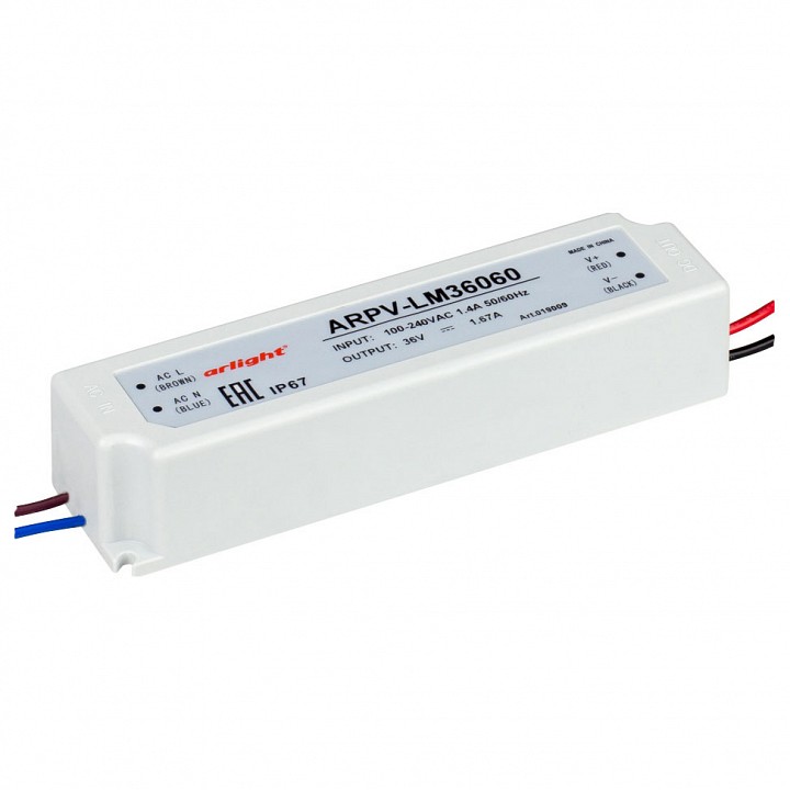 Блок питания Arlight  ARPV-LV36060-A (36V, 1.7A, 60W)