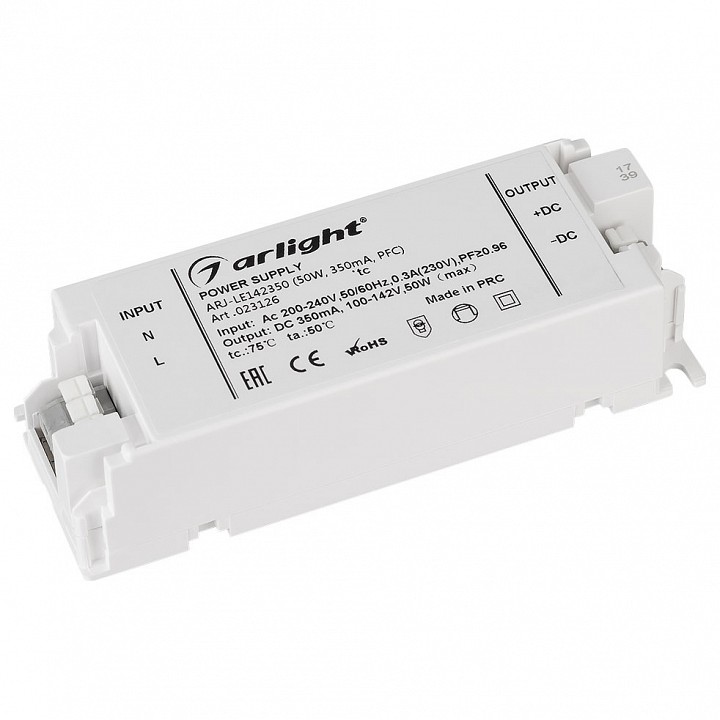 Блок питания Arlight  ARJ-LE142350 (50W, 350mA, PFC)