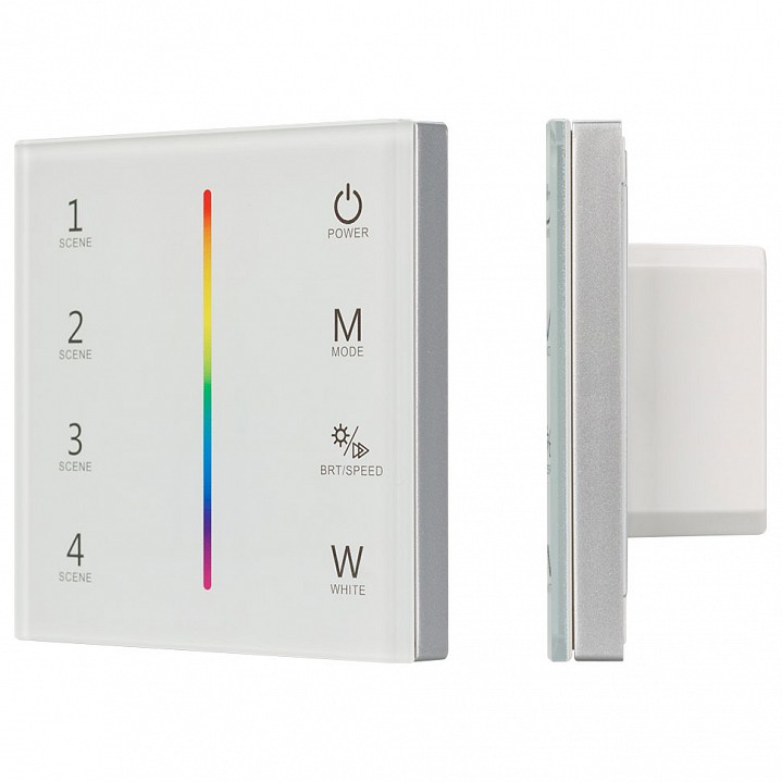 Панель-регулятора цвета RGBW сенсорная встраиваемая Arlight Sens SMART-P22-RGBW White (12-24V, 4x3A, 2.4G)