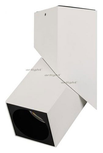Накладной светильник Arlight SP-TWIST-SURFACE-S60x60-12W Warm3000 (WH-BK, 30 deg) 026467
