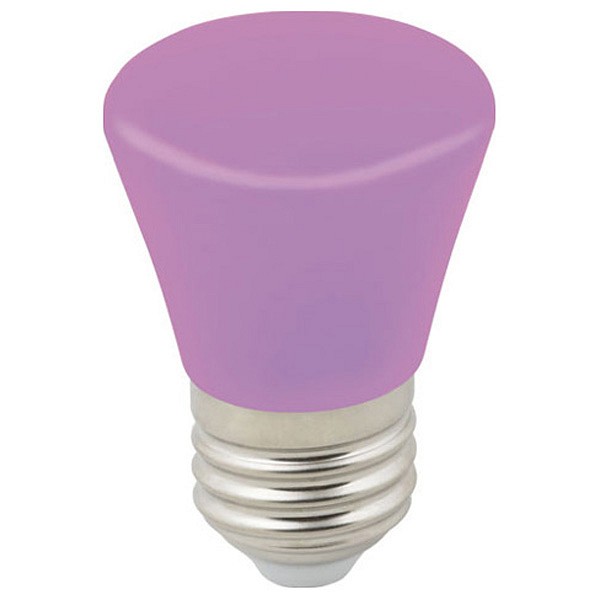 Лампа светодиодная Volpe Décor Color E27 1Вт K LED-D45-1W/PURPLE/E27/FR/С BELL
